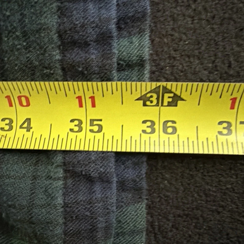 LL Bean Sleep Shirt Mens Medium Tartan Plaid Flannel Night Pajama